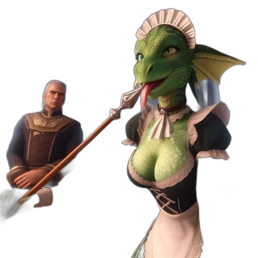staff, dragon, sword, concept art transparent PNG cut-out