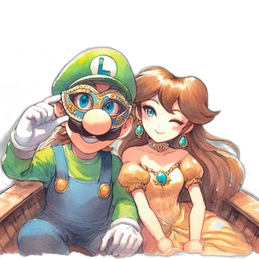 mask, hat, dress, weapon transparent PNG cut-out