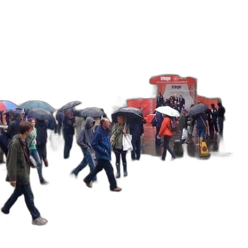 umbrella, jacket, 3d render, photorealistic transparent PNG cut-out