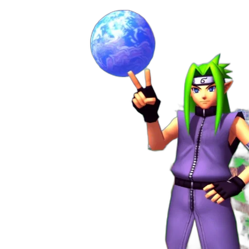 staff, weapon, 3d render, vaporwave transparent PNG cut-out