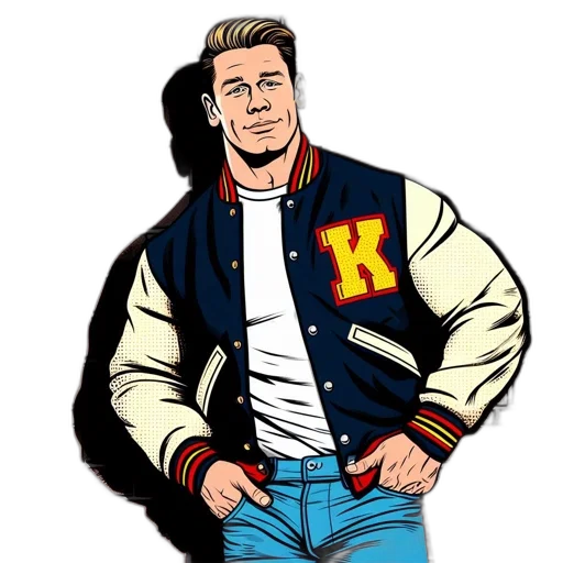 jacket, comic book art, cartoon, concept art transparent PNG cut-out