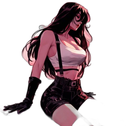 dress, concept art, comic book art, pixel art transparent PNG cut-out