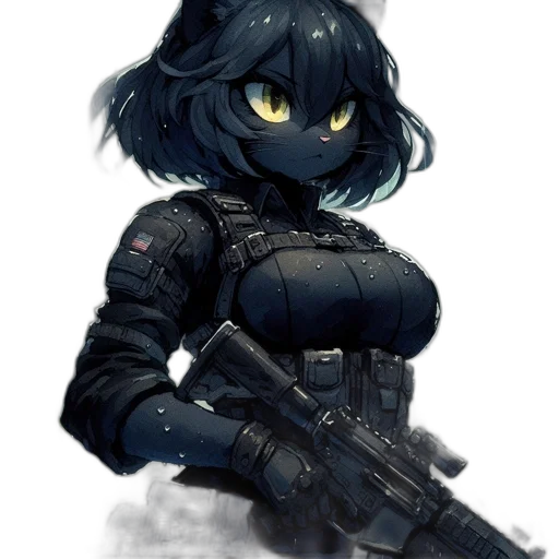 weapon, robot, animal, cyberpunk transparent PNG cut-out