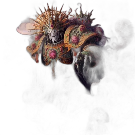 mask, dragon, crown, creature transparent PNG cut-out