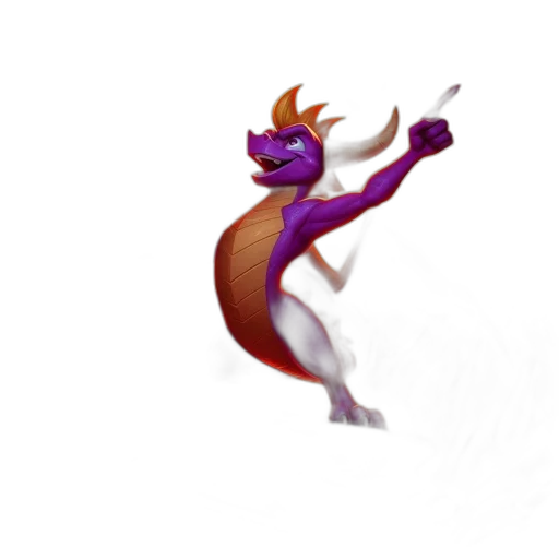 dragon, animal, staff, creature transparent PNG cut-out