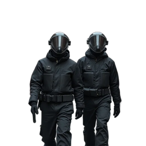 jacket, mask, staff, concept art transparent PNG cut-out
