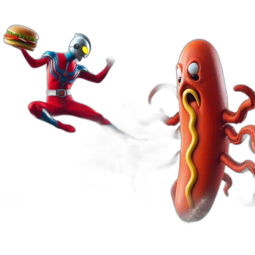 food, concept art, 3d render, comic book art transparent PNG cut-out