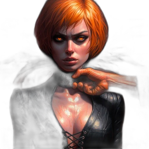 face, comic book art, concept art, fantasy art transparent PNG cut-out
