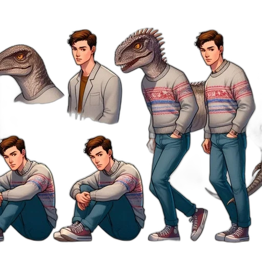 creature, jacket, concept art, pixel art transparent PNG cut-out