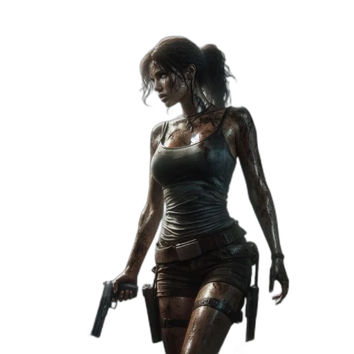 weapon, concept art, 3d render, pixel art transparent PNG cut-out