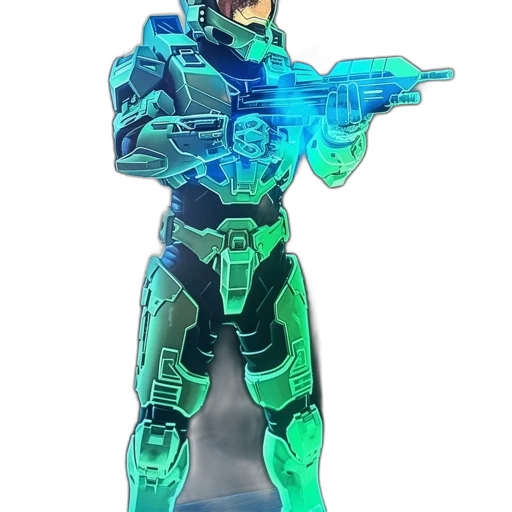 robot, weapon, concept art, 3d render transparent PNG cut-out