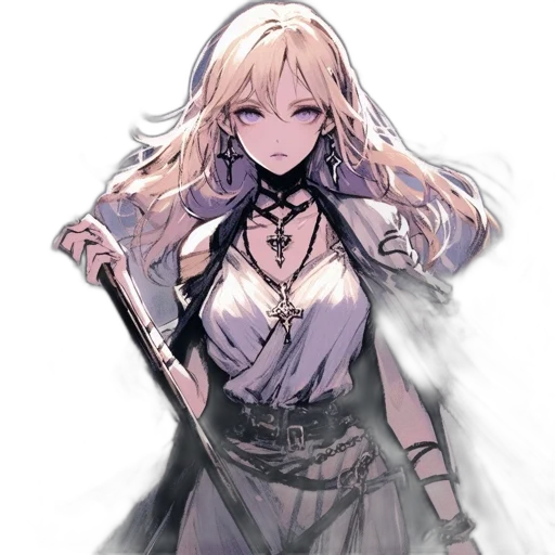 staff, dress, sword, weapon transparent PNG cut-out