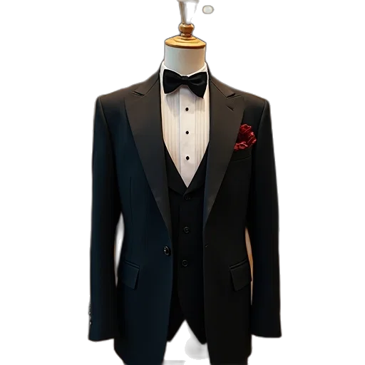 jacket, dark, evening, suit transparent PNG cut-out
