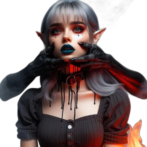 mask, staff, face, creature transparent PNG cut-out