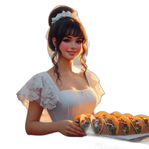food, dress, jewelry, concept art transparent PNG cut-out