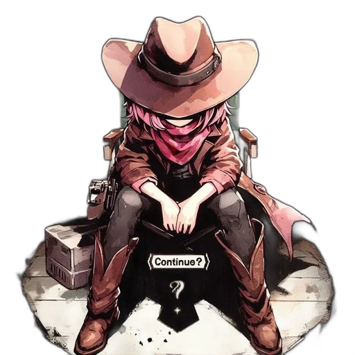 hat, jacket, weapon, crown transparent PNG cut-out