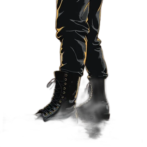 jacket, staff, mask, weapon transparent PNG cut-out
