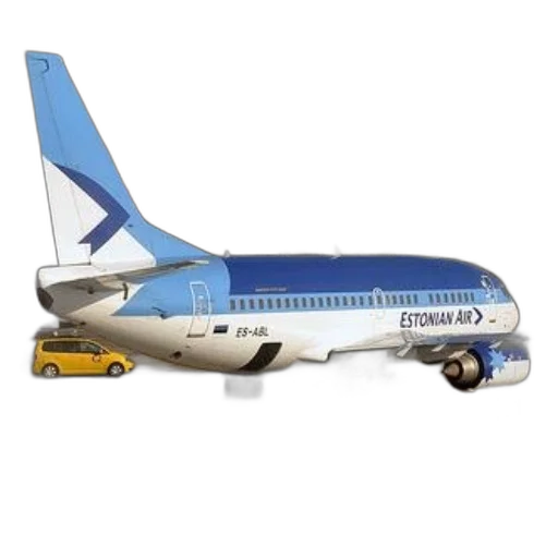 3d render, estonian, air, airplane transparent PNG cut-out