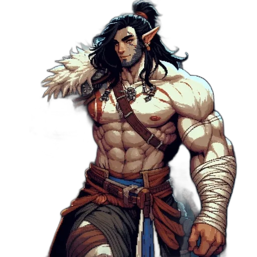 fantasy art, comic book art, concept art, pixel art transparent PNG cut-out