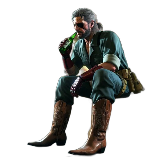 jacket, bottle, weapon, staff transparent PNG cut-out