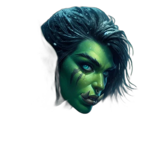 mask, face, creature, staff transparent PNG cut-out