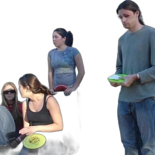 food, group, people, playing transparent PNG cut-out