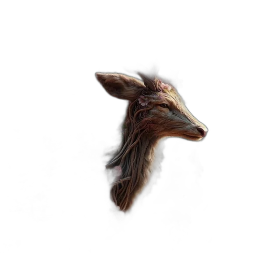 hair, animal, creature, dragon transparent PNG cut-out