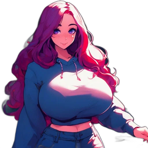 dress, jacket, creature, hair transparent PNG cut-out