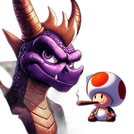 dragon, hat, weapon, animal transparent PNG cut-out