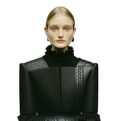 jacket, face, jewelry, dress transparent PNG cut-out