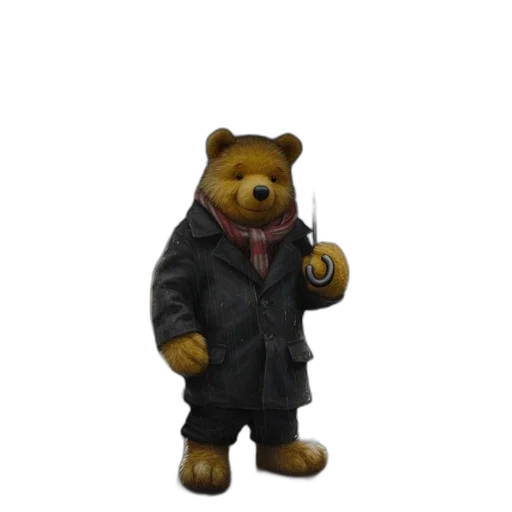 staff, jacket, animal, 3d render transparent PNG cut-out