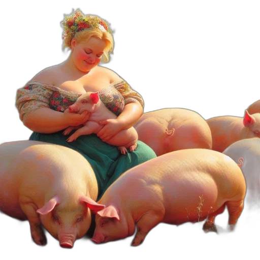 3d render, photorealistic, concept art, oil painting transparent PNG cut-out