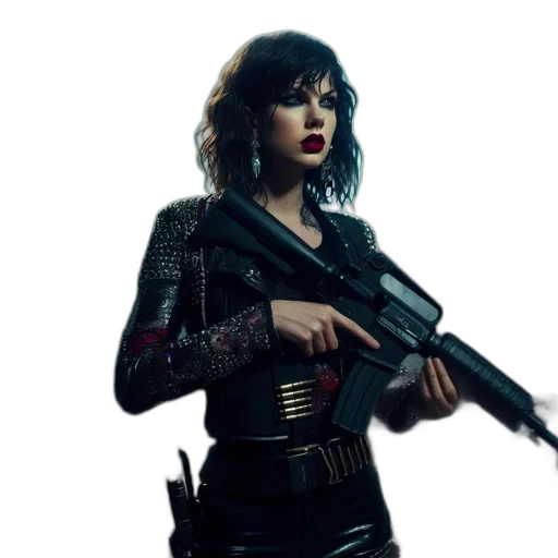 weapon, cyberpunk, concept art, comic book art transparent PNG cut-out