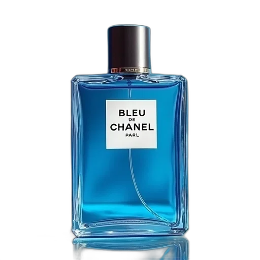 bottle, blue, bleu, chanel transparent PNG cut-out