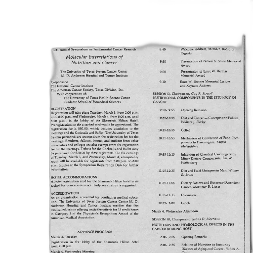 page, program, 1981, annual transparent PNG cut-out
