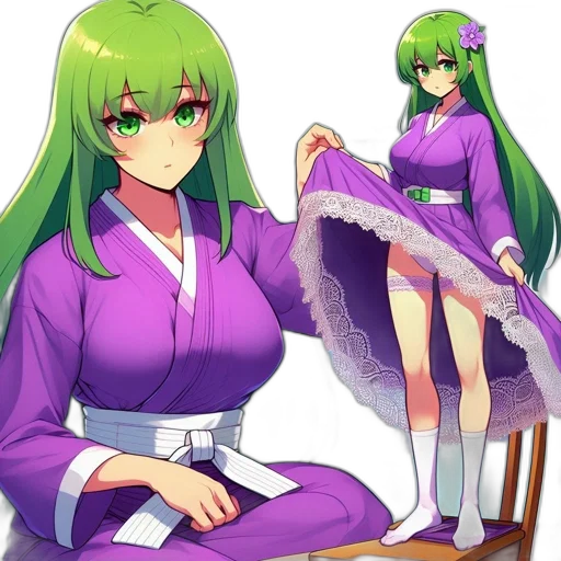 dress, staff, furniture, anime transparent PNG cut-out