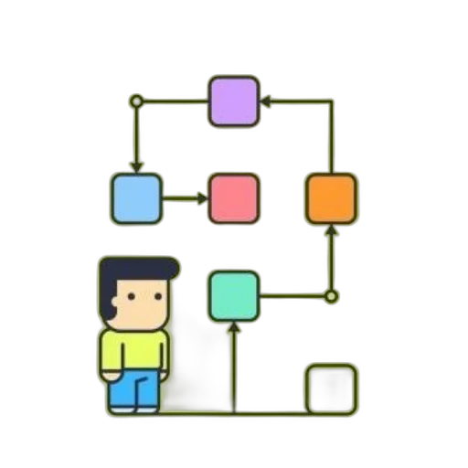 tree, staff, robot, pixel art transparent PNG cut-out