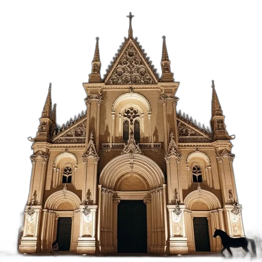 building, crown, 3d render, photorealistic transparent PNG cut-out