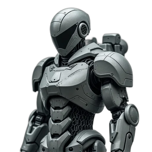 robot, 3d render, concept art, comic book art transparent PNG cut-out