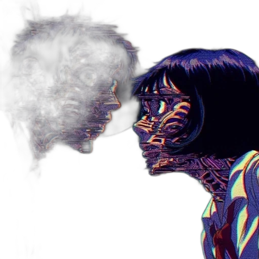 mask, face, robot, comic book art transparent PNG cut-out