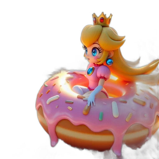 crown, 3d render, concept art, vaporwave transparent PNG cut-out