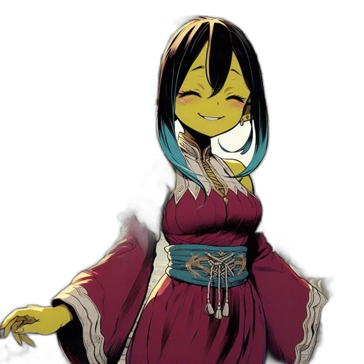 dress, mask, staff, jewelry transparent PNG cut-out