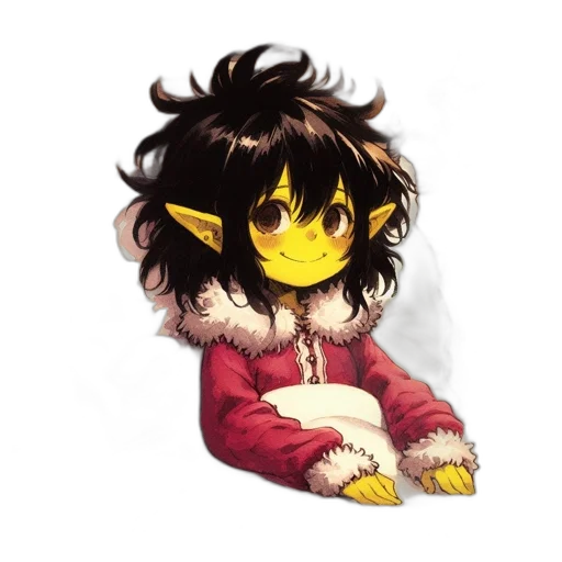creature, dragon, mask, staff transparent PNG cut-out