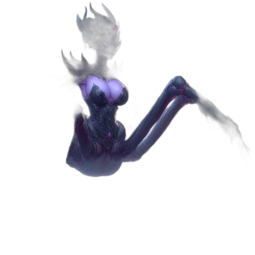 creature, dragon, hair, staff transparent PNG cut-out