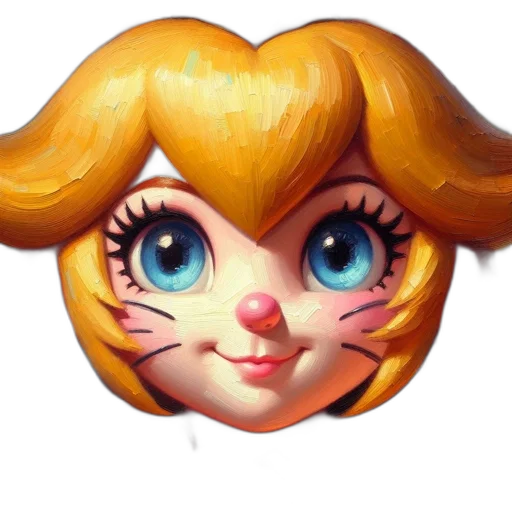 face, mask, crown, hair transparent PNG cut-out
