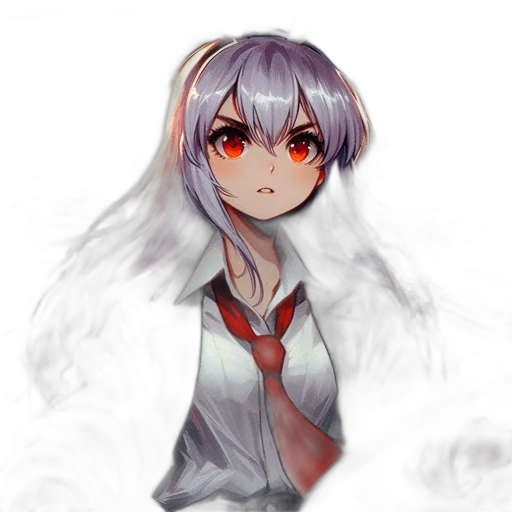 face, creature, staff, jacket transparent PNG cut-out