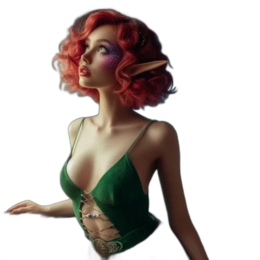 dress, jewelry, crown, fantasy art transparent PNG cut-out