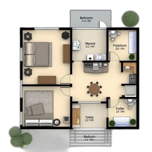 3d render, photorealistic, concept art, home transparent PNG cut-out