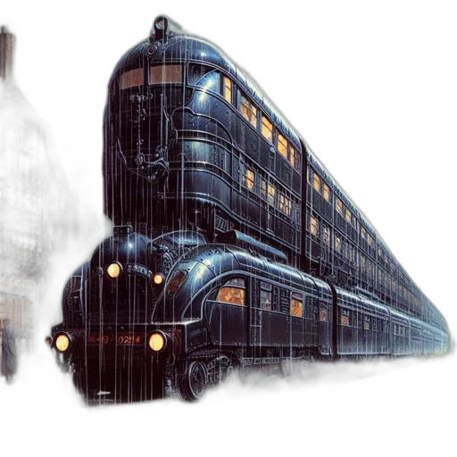 concept art, photorealistic, 3d render, city street transparent PNG cut-out