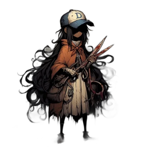 staff, hat, mask, jacket transparent PNG cut-out